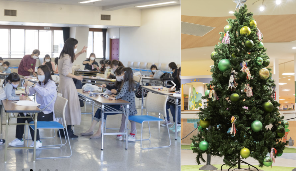 ルフロン文化祭2021_寺子屋みやまえのこどもたちがつくったクリスマスオーナメント